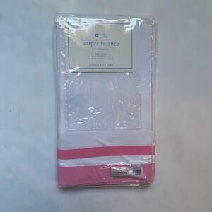 NEW Pottery Barn Harper Pink Valance